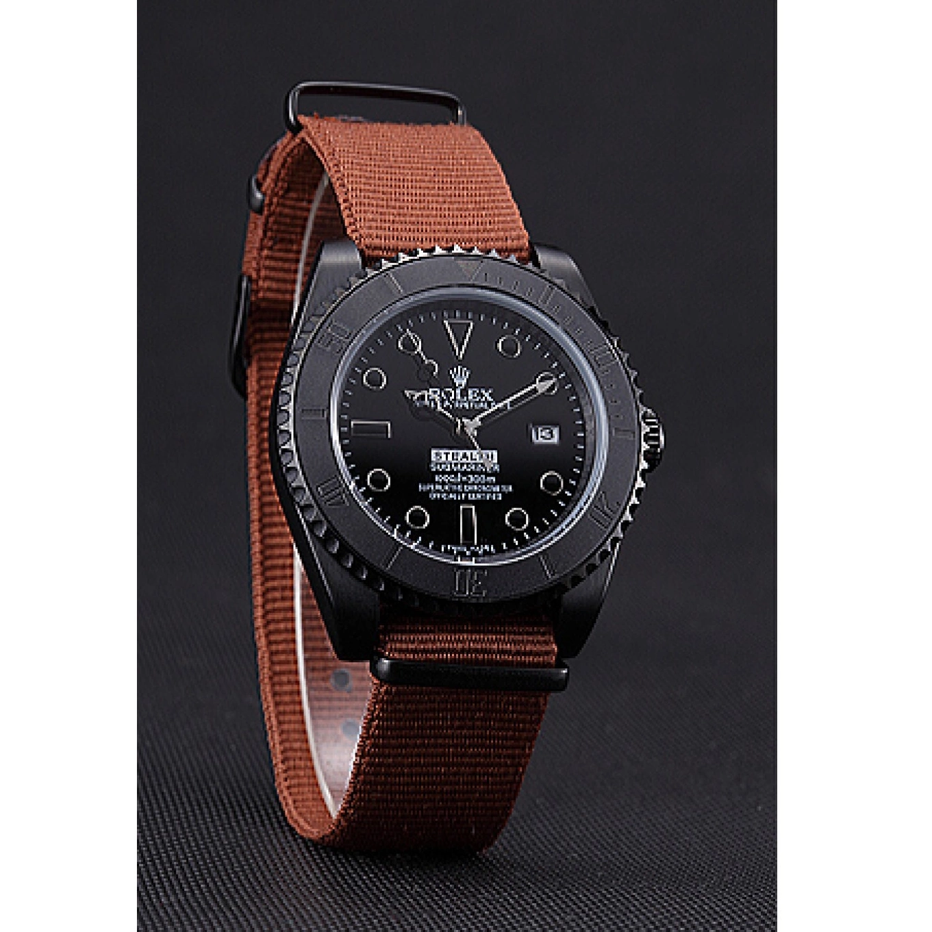 AAA Replica Watches 621997 Submariner Stealth Rolex Brown 0727